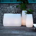 Vaso Fioriera in Plastica Luminosa, Design in 3 Misure - Pandora by Myyour Viadurini