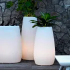 Vaso Fioriera in Plastica Luminosa, Design in 3 Misure - Pandora by Myyour Viadurini