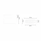 Vaso Fioriera in Plastica Luminosa, Design in 3 Misure - Pandora by Myyour Viadurini