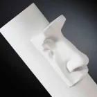 Vaso in Ceramica Bianca con Inserto Colorato Realizzato a Mano in Italia - Monte Viadurini