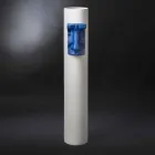 Vaso in Ceramica Bianca con Inserto Colorato Realizzato a Mano in Italia - Monte Viadurini