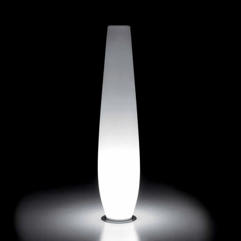 Vaso Luminoso da Esterno con Luce LED in Polietilene Made in Italy - Nadai Viadurini