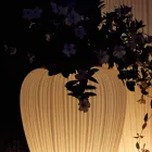 Vaso Luminoso da Esterno Design Moderno in Polietilene, 2 Pezzi - Skin by Myyour Viadurini