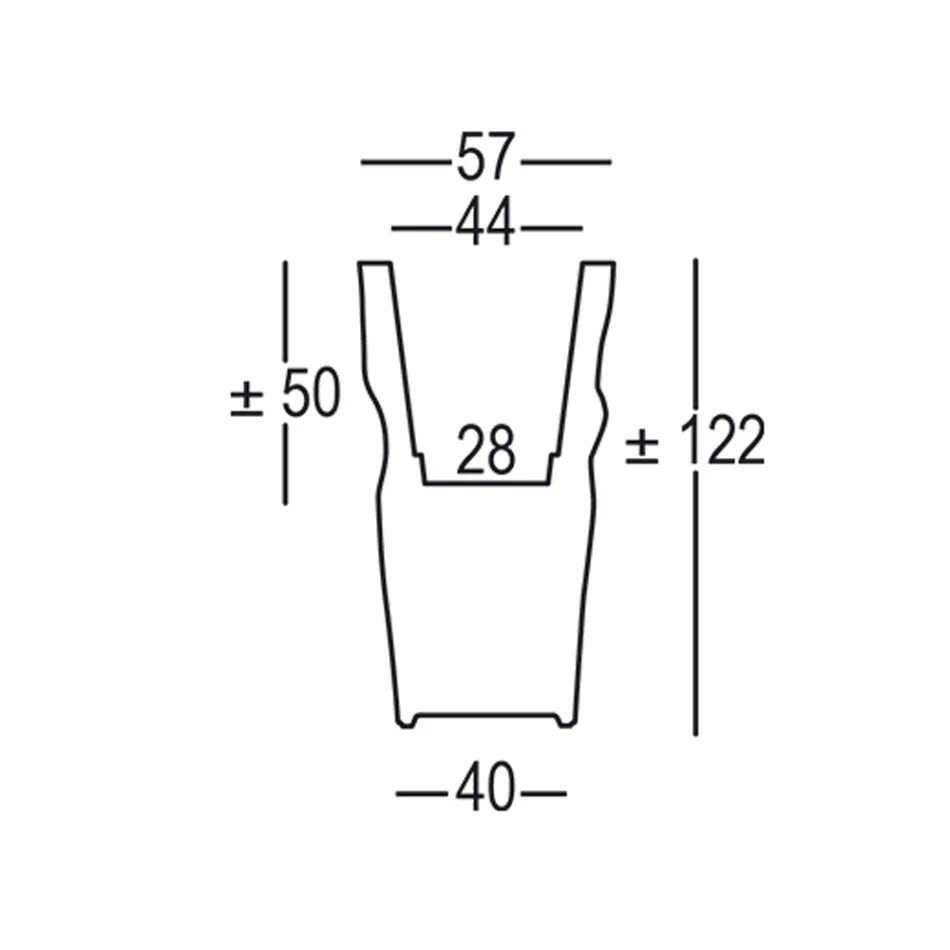 Vaso Luminoso da Esterno in Polietilene Opaco Realizzato in Italia - Fiero Viadurini