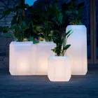 Vaso Luminoso in Plastica per Esterni o Interni, 3 Dimensioni - Gem by Myyour Viadurini