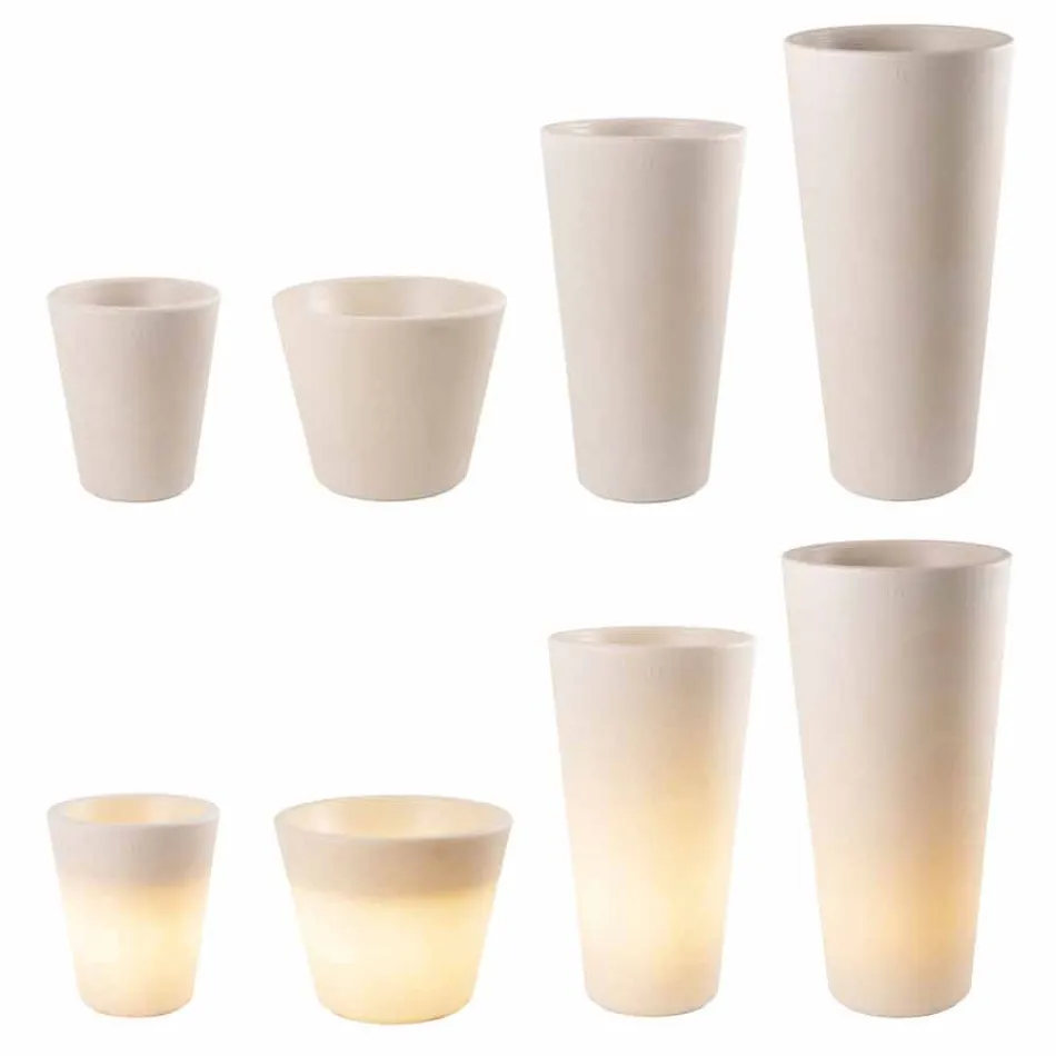 Vaso Luminoso per Esterni e Interni, Design Colorato in 3 Dimensioni - Vasostar Viadurini
