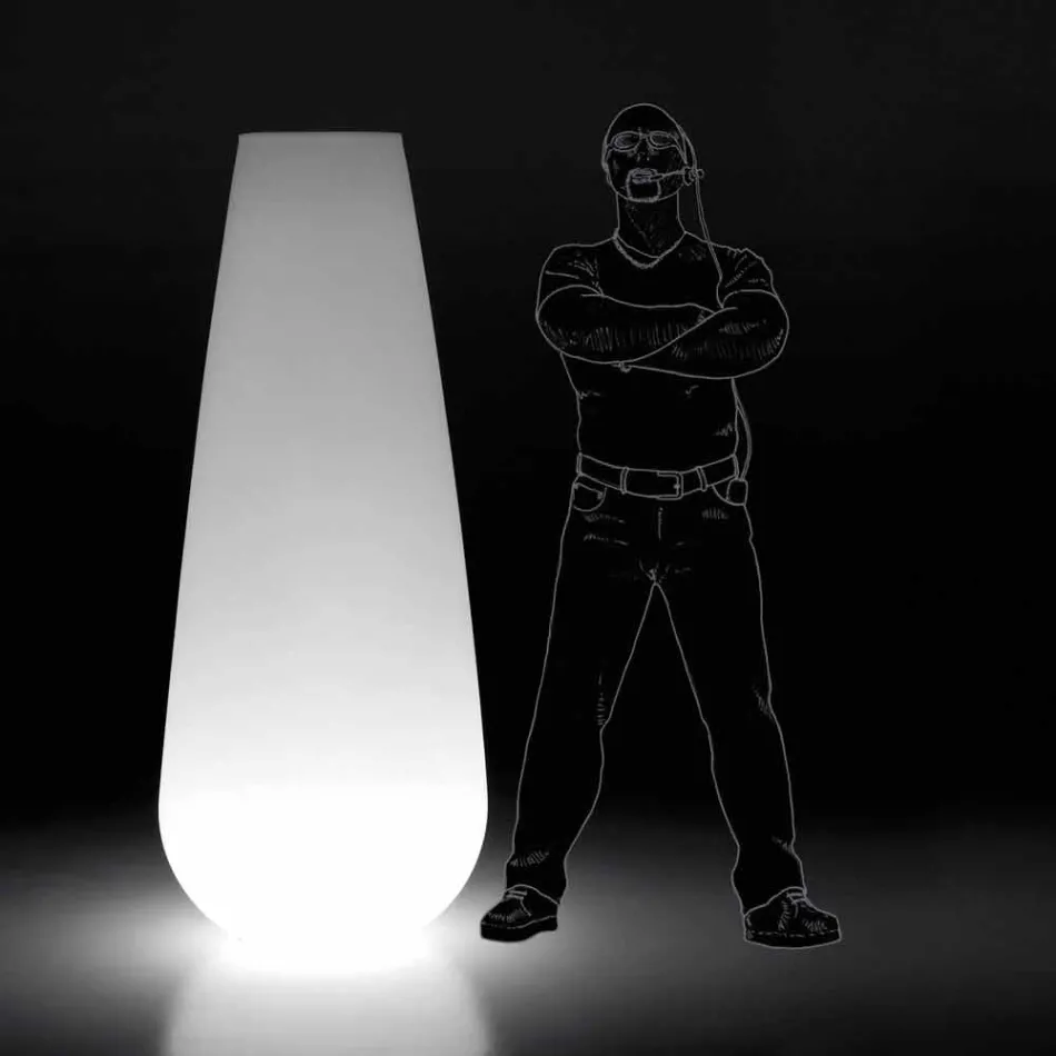 Vaso Luminoso per Esterno di Design in Polietilene Made in Italy - Menea Viadurini