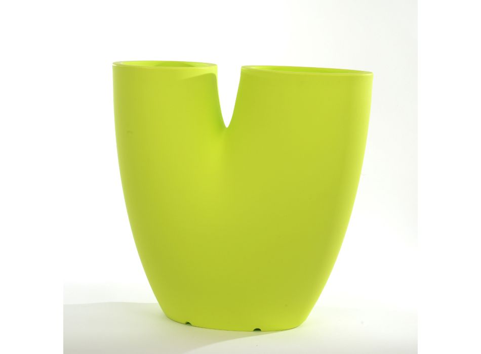 Vaso Moderno da Giardino Colorato in Polietilene Made in Italy - Flowes Viadurini