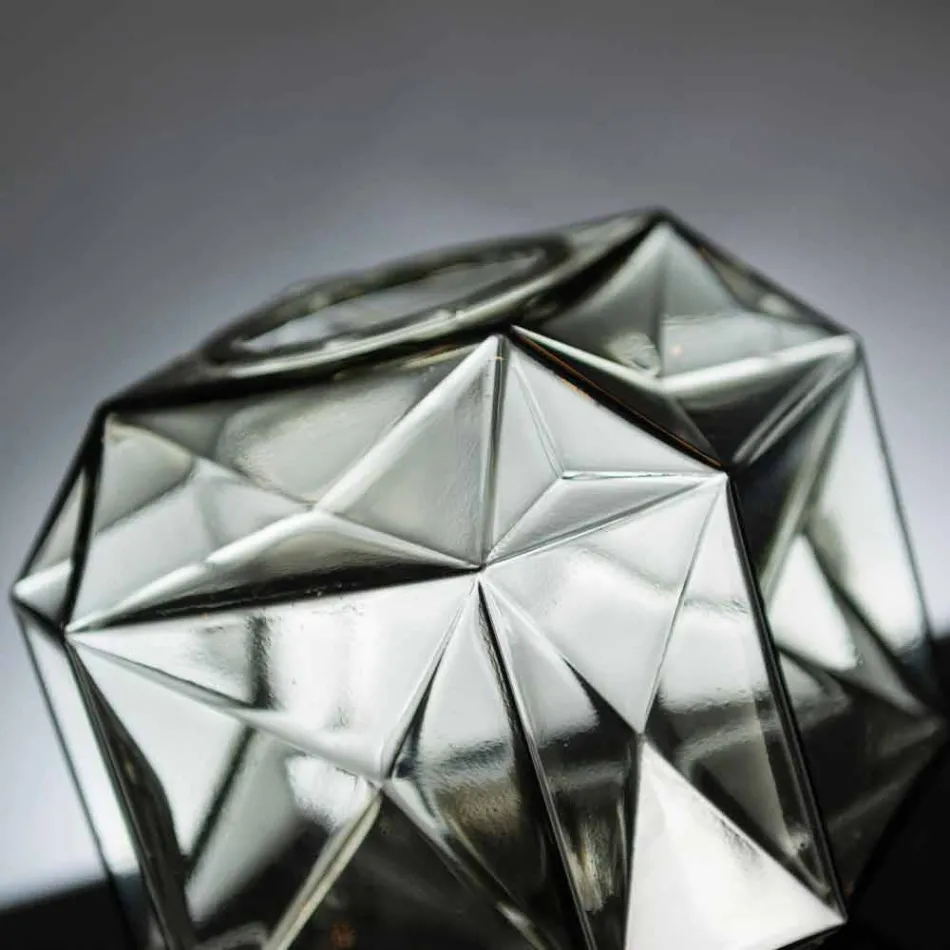 Vaso Moderno da Interno in Vetro Realizzato Artigianalmente in Italia - Aquila Viadurini