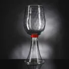 Vaso Moderno in Vetro Soffiato di Murano Trasparente Made in Italy - Copernico Viadurini