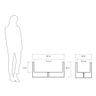 Vaso o Divisorio Colorato per Esterni 3 Dimensioni Made in Italy - Plants Viadurini
