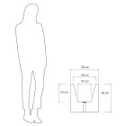 Vaso o Divisorio Colorato per Esterni 3 Dimensioni Made in Italy - Plants Viadurini