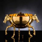 Vaso Ornamentale da Interno in Ceramica Bianca o Oro 24k Made in Italy - Jacky Viadurini