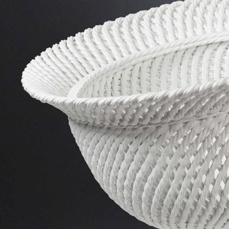 Vaso Ornamentale da Interno in Ceramica Lavorata a Mano in Italia - Napoleone Viadurini