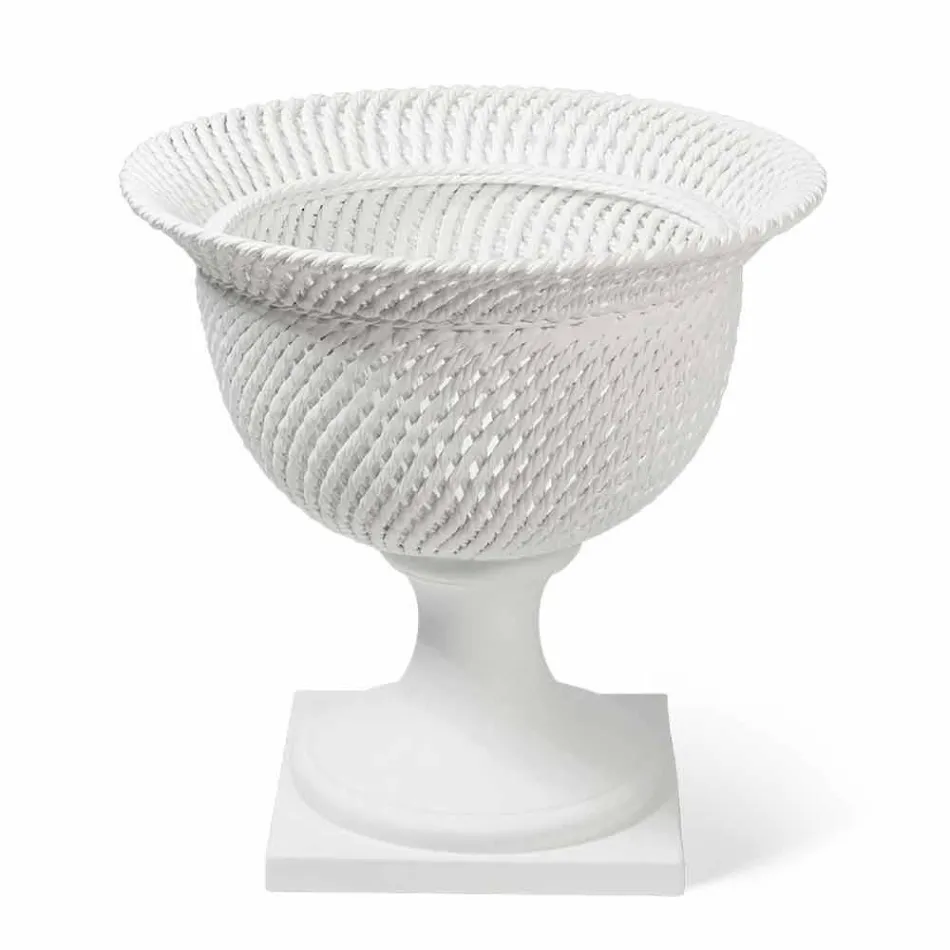 Vaso Ornamentale da Interno in Ceramica Lavorata a Mano in Italia - Napoleone Viadurini