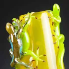 Vaso Ornamentale in Vetro Colorato Realizzato Artigianalmente in Italia - Geco Viadurini