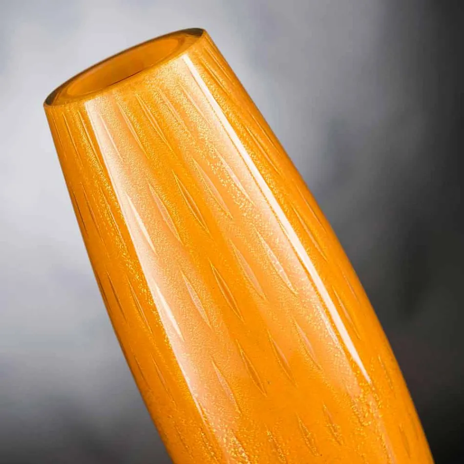 Vaso Ornamentale in Vetro Soffiato di Murano Colorato Made in Italy - Asper Viadurini