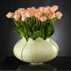 Vaso Ornamentale Moderno in Ceramica Colorata Lavorata a Mano in Italia - Onice Viadurini