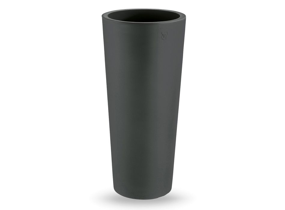 Vaso per Esterno Rotondo in Polietilene Colorato Made in Italy - Nippon Viadurini