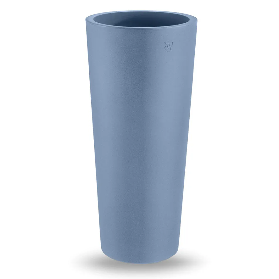 Vaso per Esterno Rotondo in Polietilene Colorato Made in Italy - Nippon Viadurini