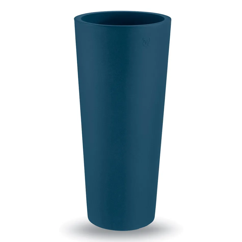 Vaso per Esterno Rotondo in Polietilene Colorato Made in Italy - Nippon Viadurini