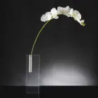 Vaso per Fiori Moderno in Plexiglass Trasparente Realizzato in Italia - Unique Viadurini