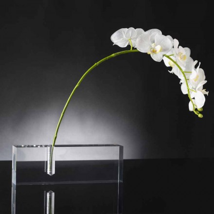 Vaso per Fiori Moderno in Plexiglass Trasparente Realizzato in Italia - Unique Viadurini