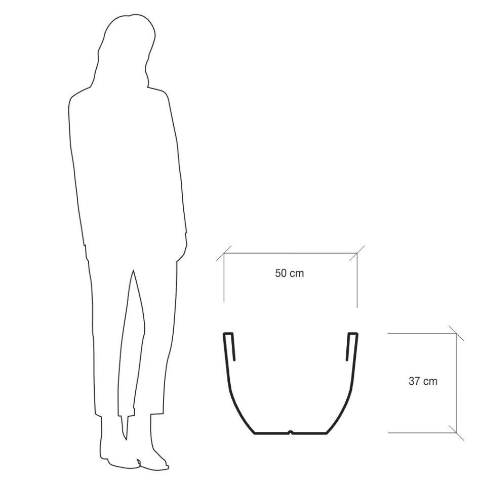 Vaso per Interno o Esterno Fluorescente 3 Dimensioni Made in Italy - Fluos Viadurini