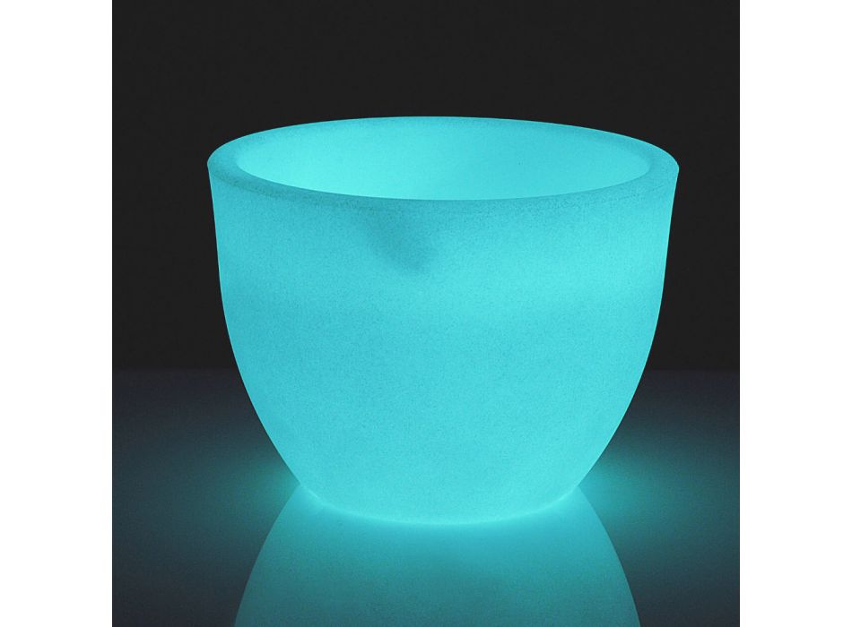 Vaso per Interno o Esterno Fluorescente 3 Dimensioni Made in Italy - Fluos Viadurini
