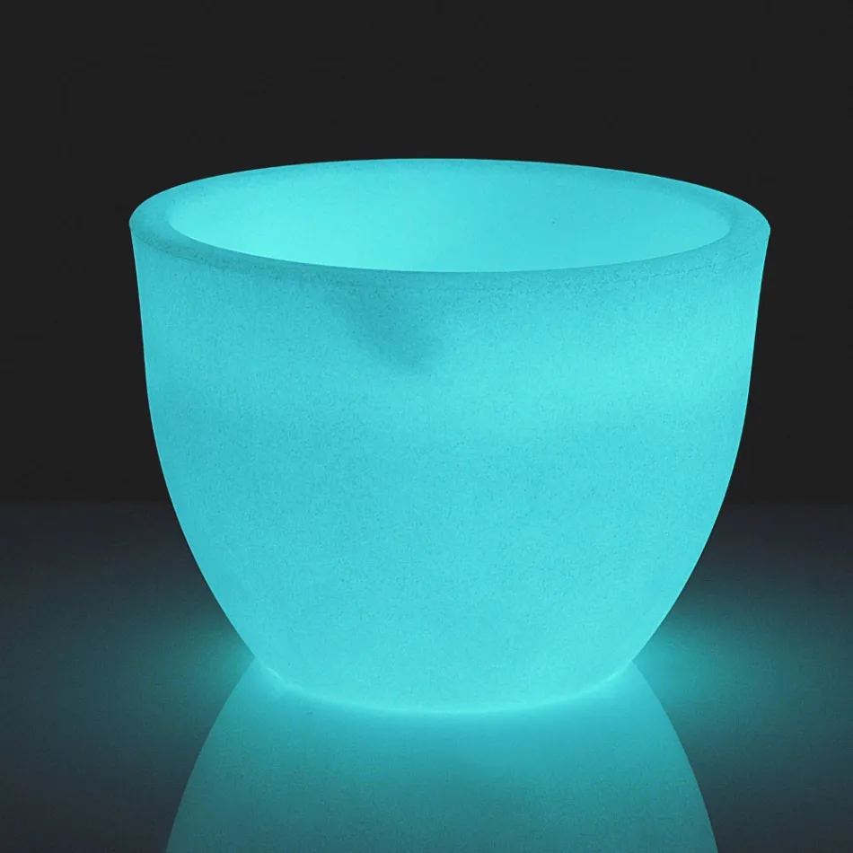 Vaso per Interno o Esterno Fluorescente 3 Dimensioni Made in Italy - Fluos Viadurini