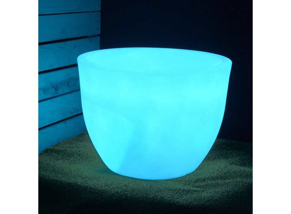 Vaso per Interno o Esterno Fluorescente 3 Dimensioni Made in Italy - Fluos Viadurini