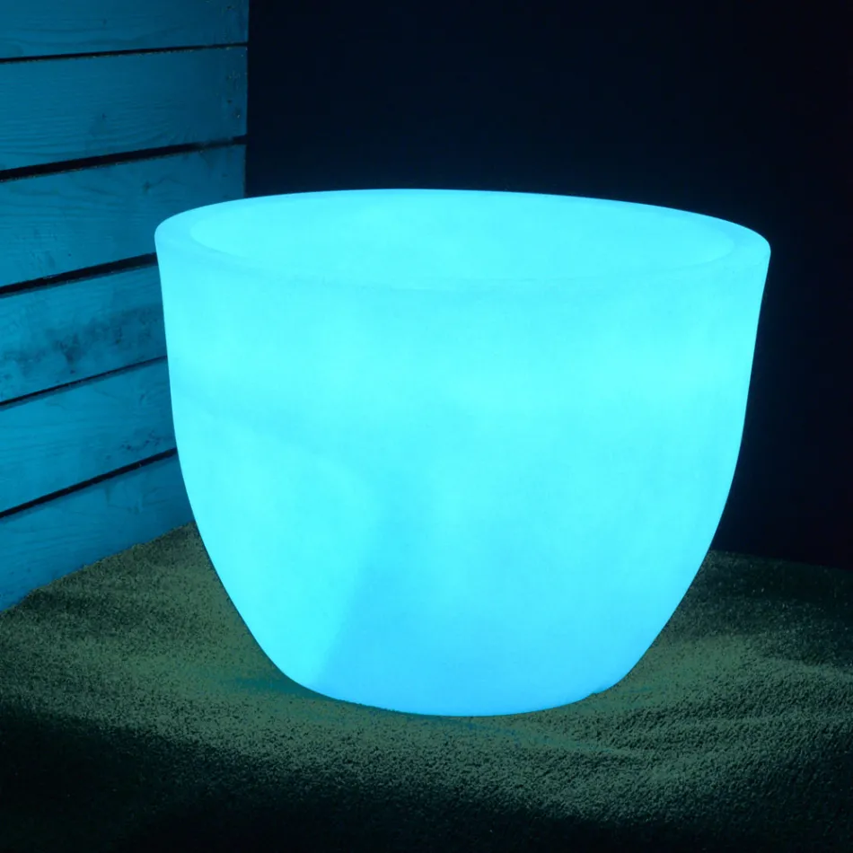 Vaso per Interno o Esterno Fluorescente 3 Dimensioni Made in Italy - Fluos Viadurini