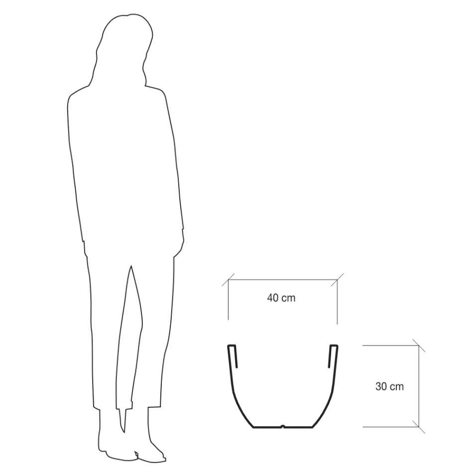 Vaso per Interno o Esterno Fluorescente 3 Dimensioni Made in Italy - Fluos Viadurini