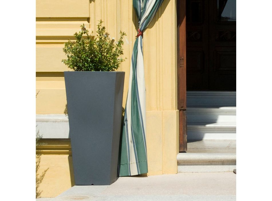 Vaso Quadrato da Giardino Colorato Fluo e con Luce Made in Italy - Avanas Viadurini