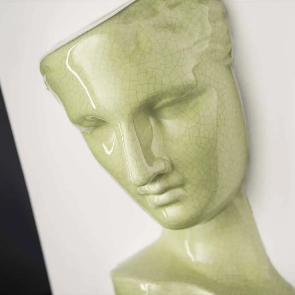 Vaso Rettangolare Moderno in Ceramica Colorata Lavorata a Mano in Italia - Lucas Viadurini