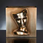 Vaso Rettangolare Moderno in Ceramica Colorata Lavorata a Mano in Italia - Lucas Viadurini