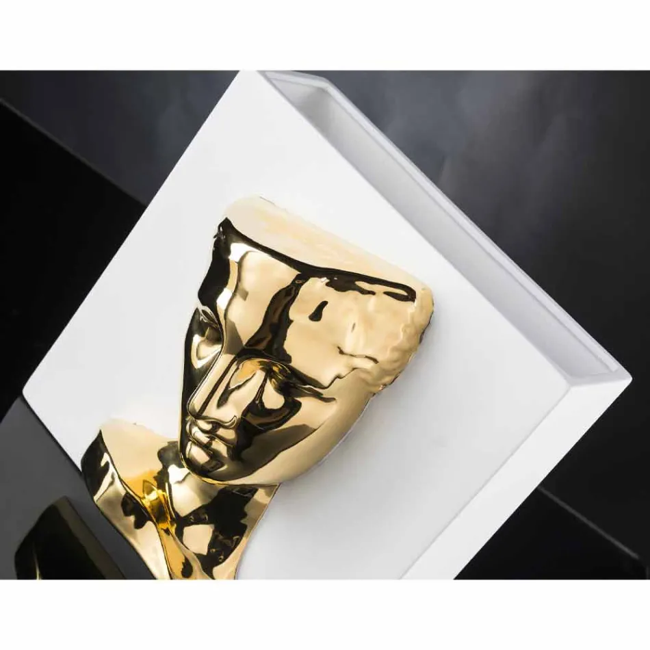 Vaso Rettangolare Moderno in Ceramica Colorata Lavorata a Mano in Italia - Lucas Viadurini