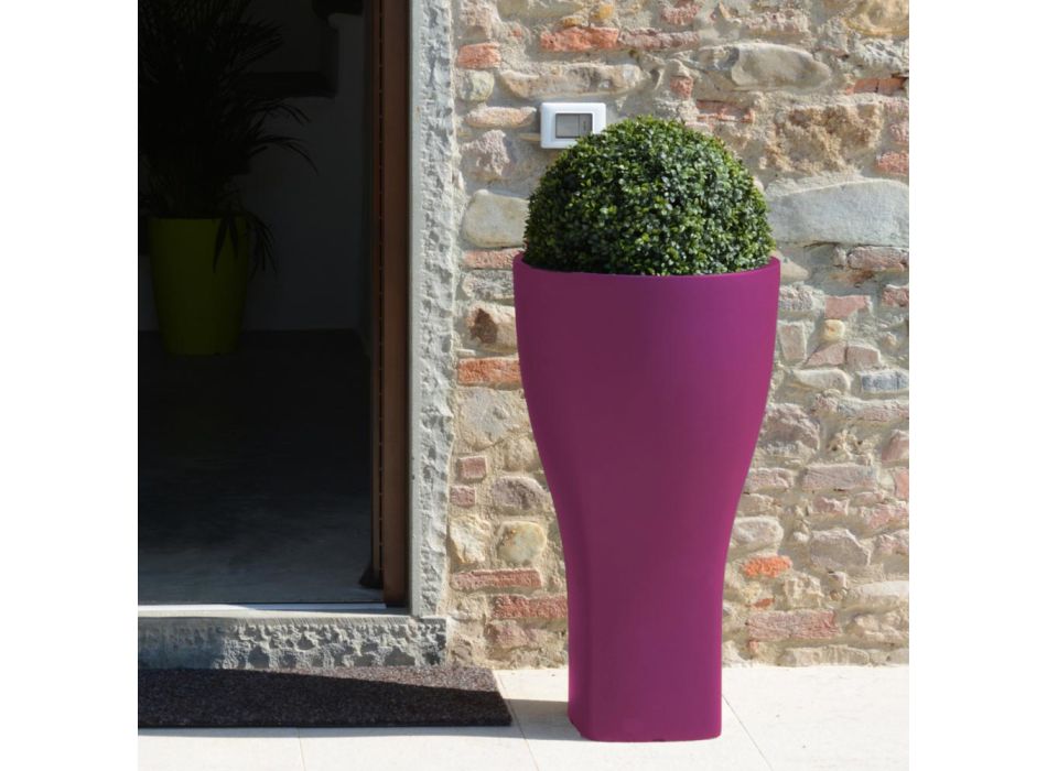 Vaso Rotondo Colorato da Giardino in Polietilene Made in Italy - Tremont Viadurini