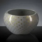 Vaso Rotondo da Interno in Vetro di Murano Colorato Realizzato in Italia - Asper Viadurini