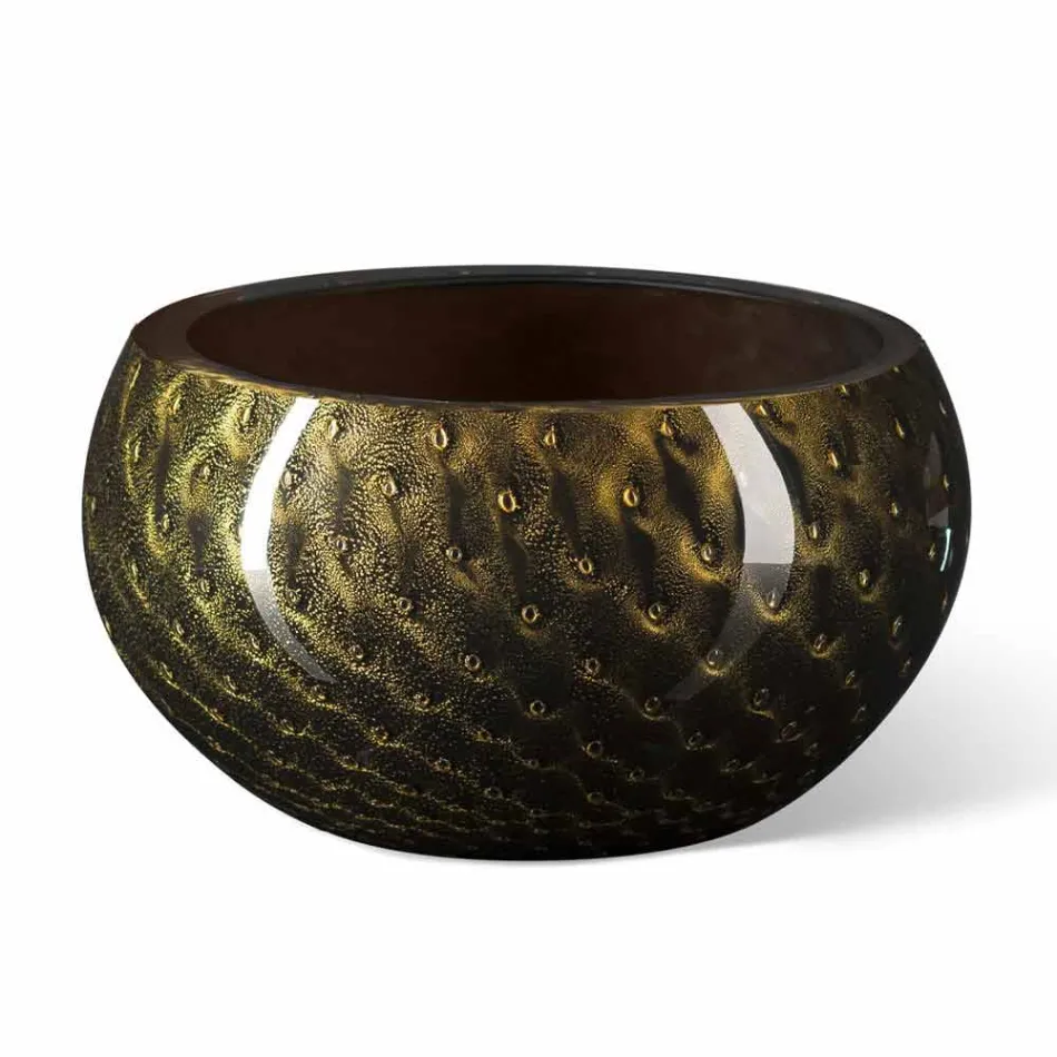 Vaso Rotondo da Interno in Vetro di Murano Colorato Realizzato in Italia - Asper Viadurini