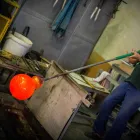 Vaso Rotondo da Interno in Vetro di Murano Colorato Realizzato in Italia - Asper Viadurini