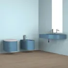 Vaso sospeso in ceramica di design moderno fatto in Italia, Amleto Viadurini