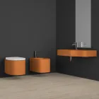 Vaso sospeso in ceramica di design moderno fatto in Italia, Amleto Viadurini