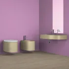 Vaso sospeso in ceramica di design moderno fatto in Italia, Amleto Viadurini