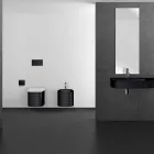 Vaso sospeso in ceramica di design moderno fatto in Italia, Amleto Viadurini