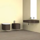 Vaso sospeso in ceramica di design moderno fatto in Italia, Amleto Viadurini