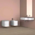 Vaso sospeso in ceramica di design moderno fatto in Italia, Amleto Viadurini