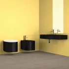 Vaso sospeso in ceramica di design moderno fatto in Italia, Amleto Viadurini