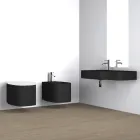 Vaso sospeso in ceramica di design moderno fatto in Italia, Amleto Viadurini