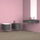 Vaso sospeso in ceramica di design moderno fatto in Italia, Amleto Viadurini